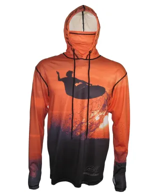 Sunset Surfer Lightweight Ocean Graphic Hoodie