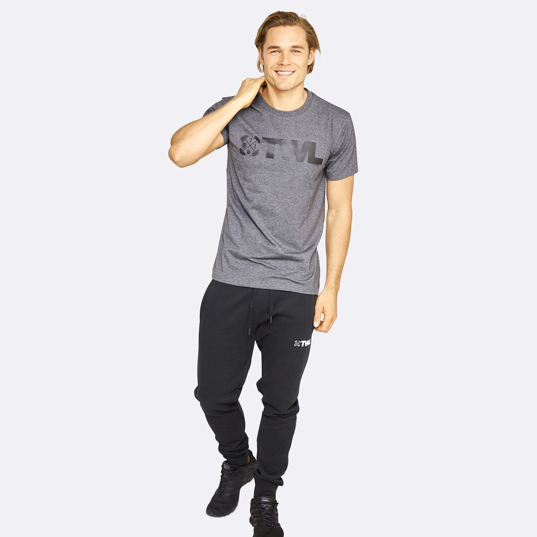 The WOD Life - Men's Classics Flux T-Shirt - Charcoal/Black