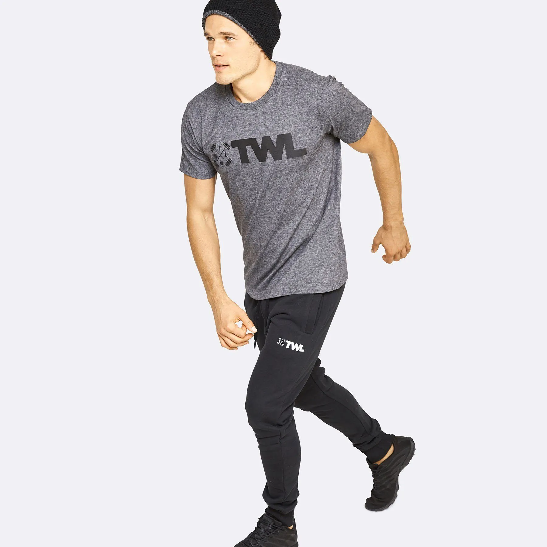 The WOD Life - Men's Classics Flux T-Shirt - Charcoal/Black