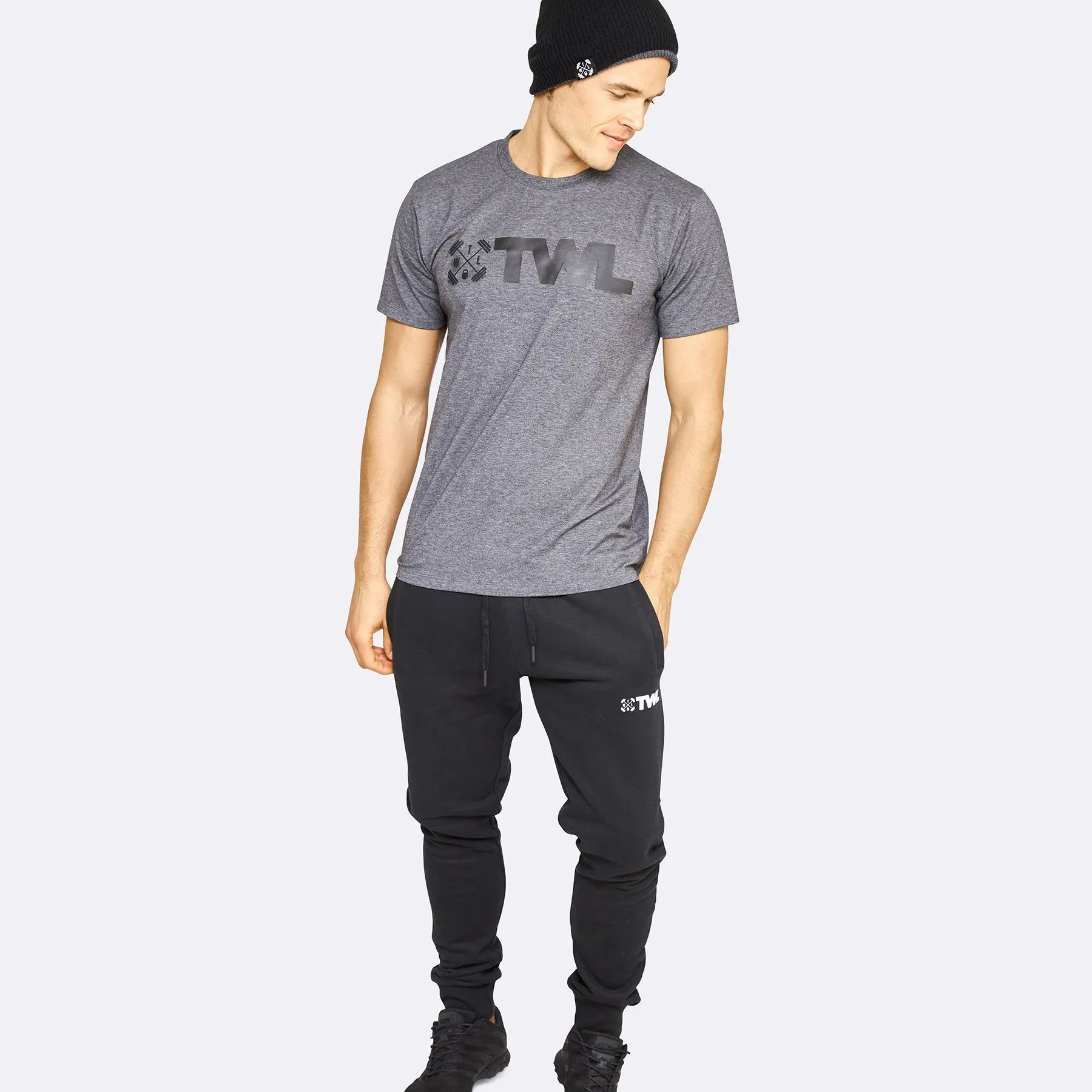 The WOD Life - Men's Classics Flux T-Shirt - Charcoal/Black