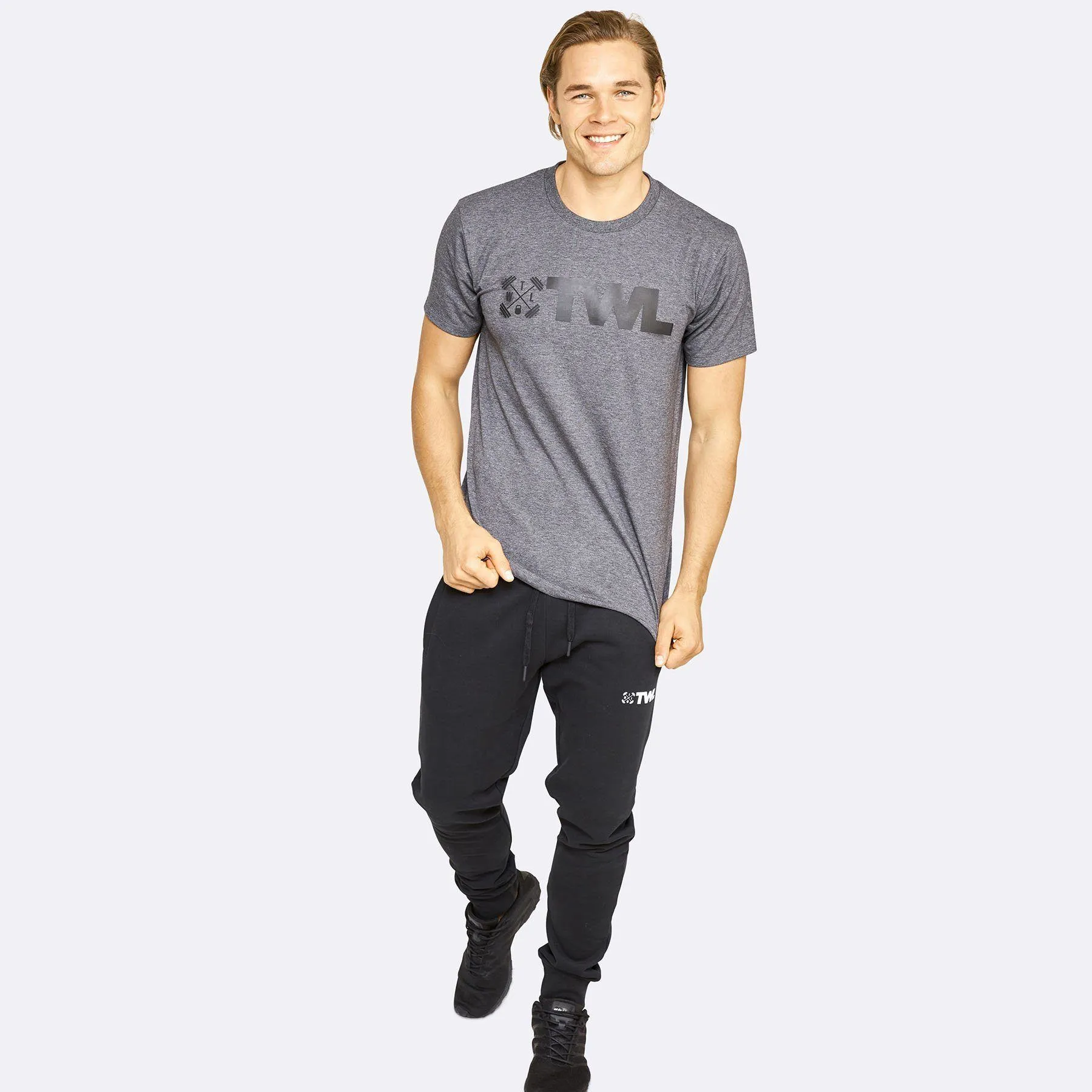 The WOD Life - Men's Classics Flux T-Shirt - Charcoal/Black