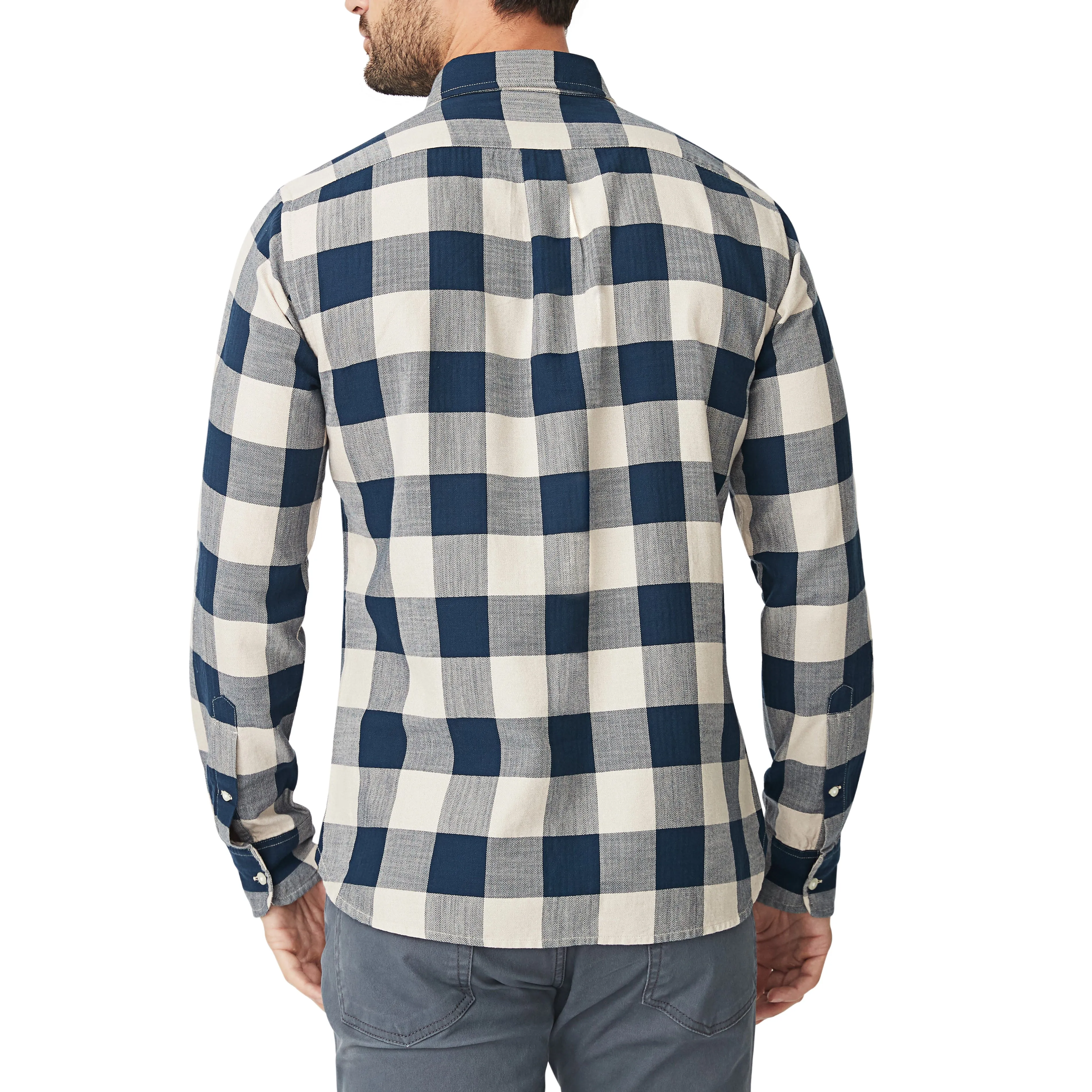 Washed Button Down Shirt - Newton Buffalo Check