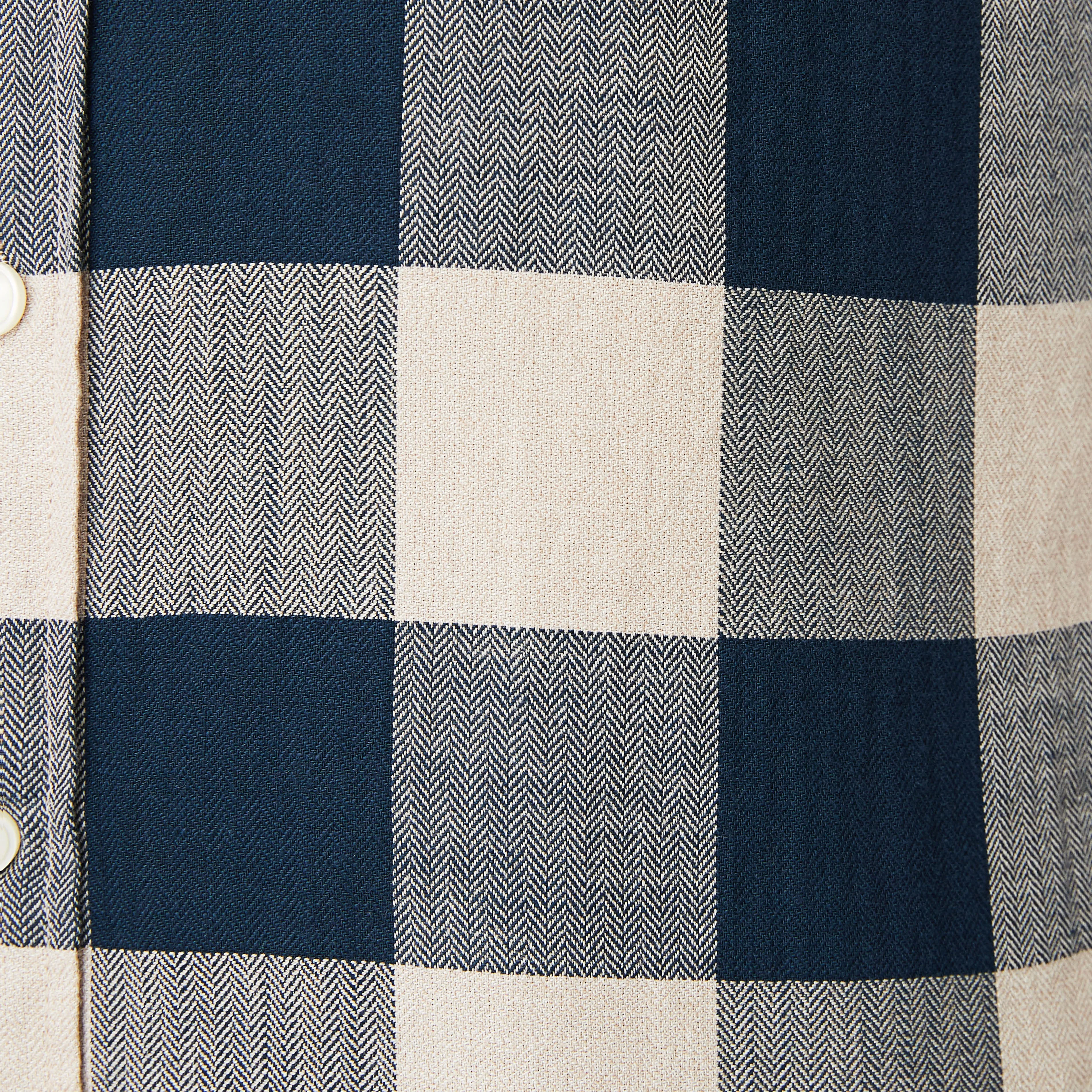 Washed Button Down Shirt - Newton Buffalo Check