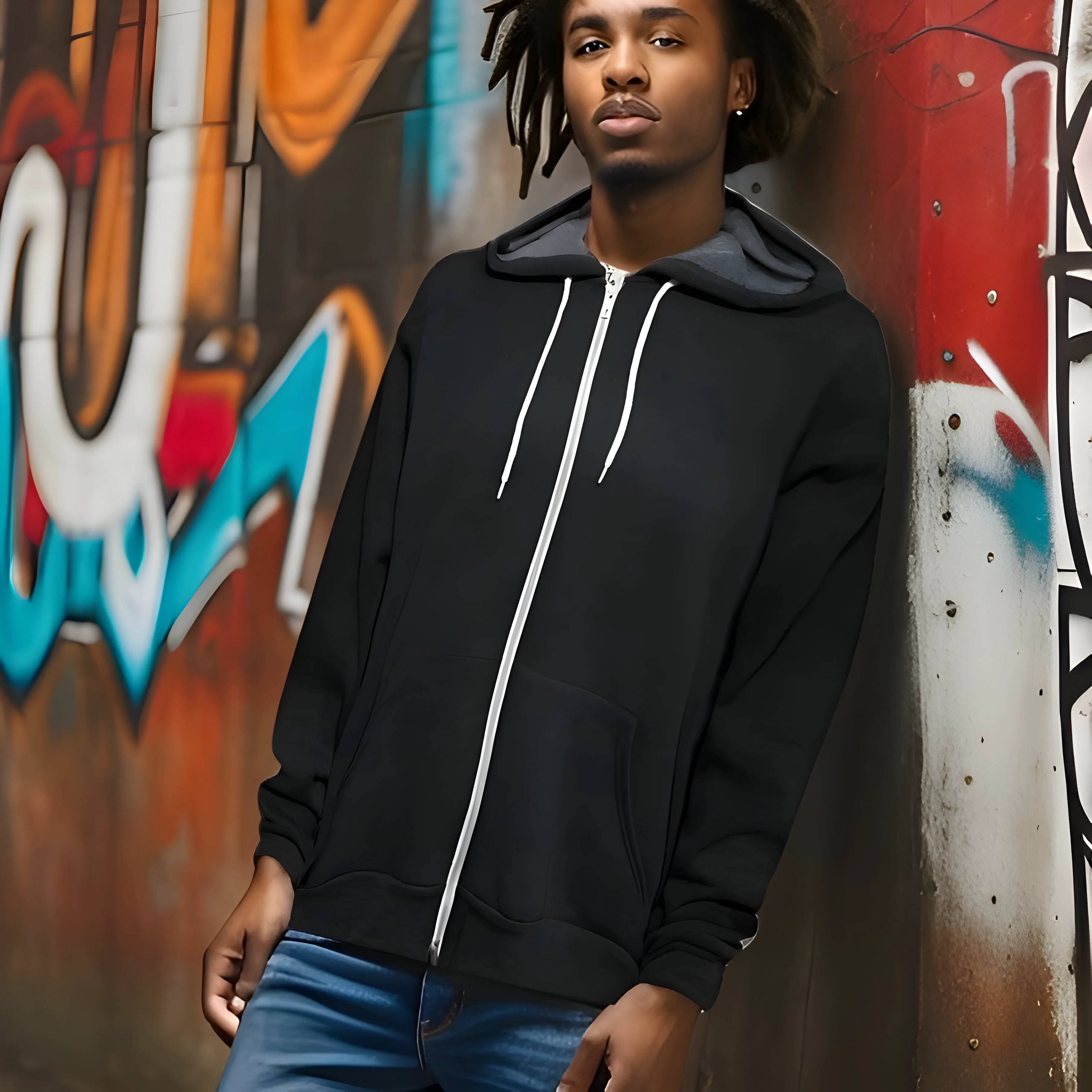 ^ZIP UP HOODIES^ (DARK GREY) (LIGHTWEIGHT)